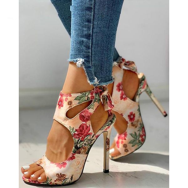 

women heels 2021 summer embroidered thin high peep toe gladiator pumps plus size office lady sandals party shoes dress, Black