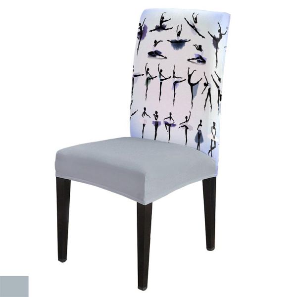 

chair covers dance ballet lady black shadow spandex elastic dining slipcover removable kitchen seat case stretch cover banquet