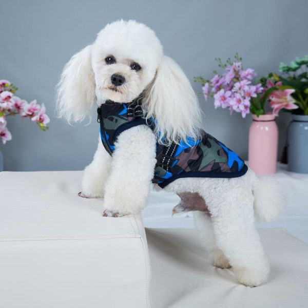 

dog apparel winter warm pet coat clothing for small large dogs chihuahua camouflage printed thicken vest waterproof harness jacket