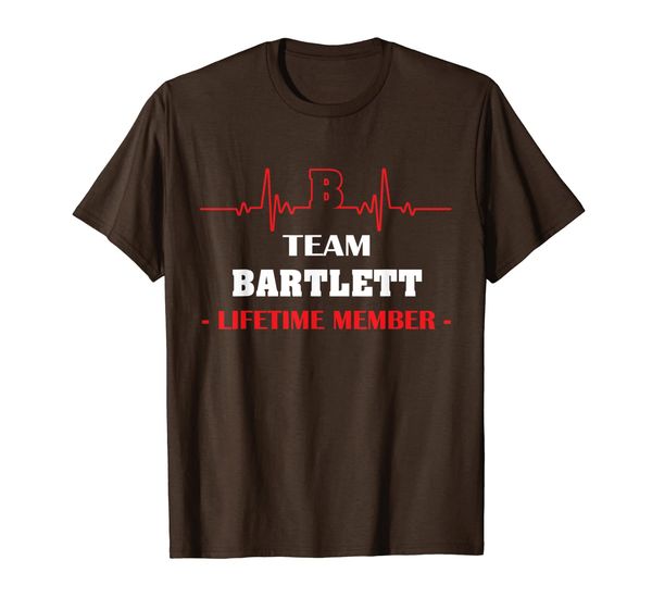 

team bartlett lifetime member family youth kid shirt hearbea, White;black