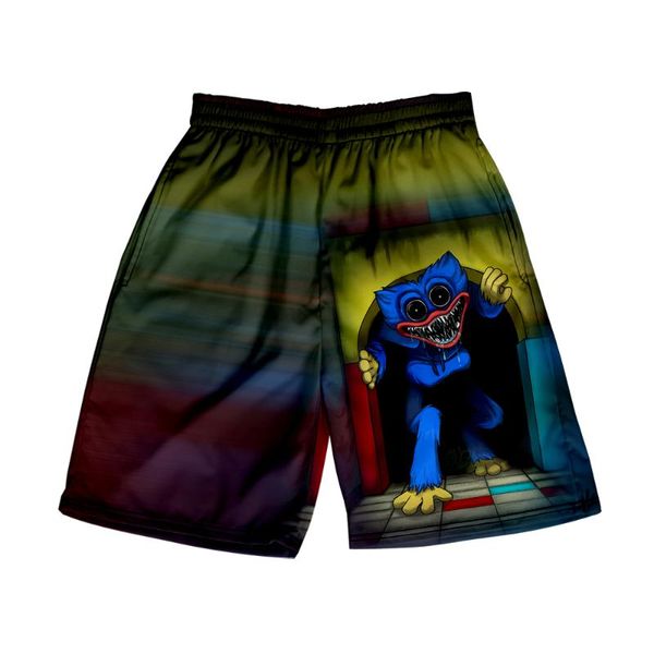 

men's shorts wawni poppy playtime short pants harajuku beach casual game pant hip hop hipster cosplay, White;black