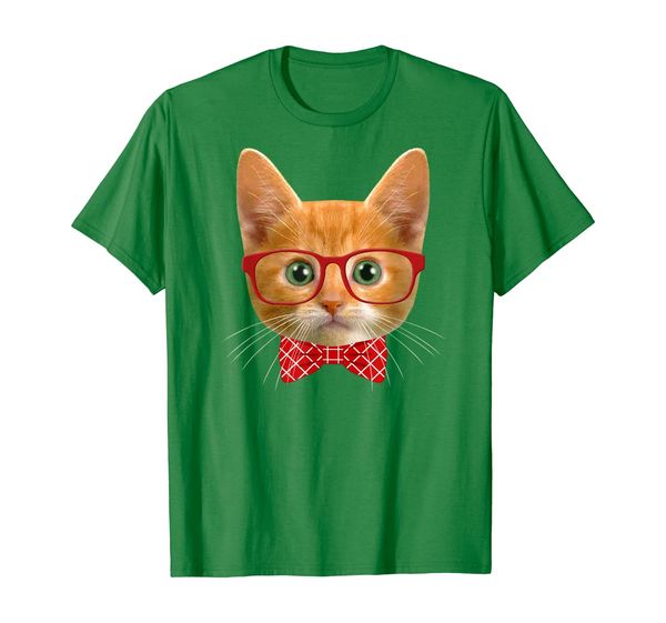 

tabby cat lover orange hipster cat shirt kitty mama gift, White;black