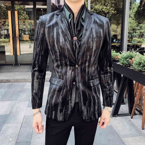 

men's blazer from the wedding club full sleeve classic vintage jacket 5xl suit, Black;brown