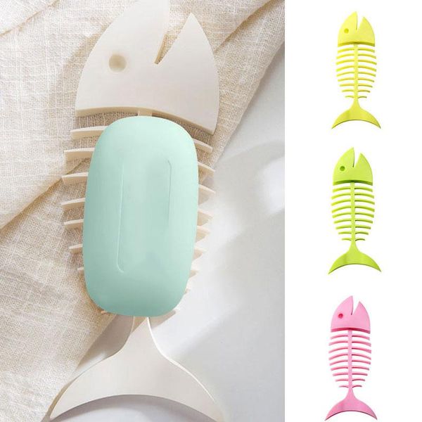 

soap dishes dish drain holder tray box creative silicone cartoon multi-functional bathroom supply household
