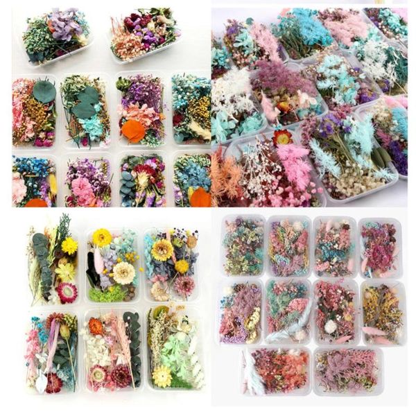 

decorative flowers & wreaths 1box real dried flower dry plants for candle epoxy resin pendant necklace jewelry making craft diy