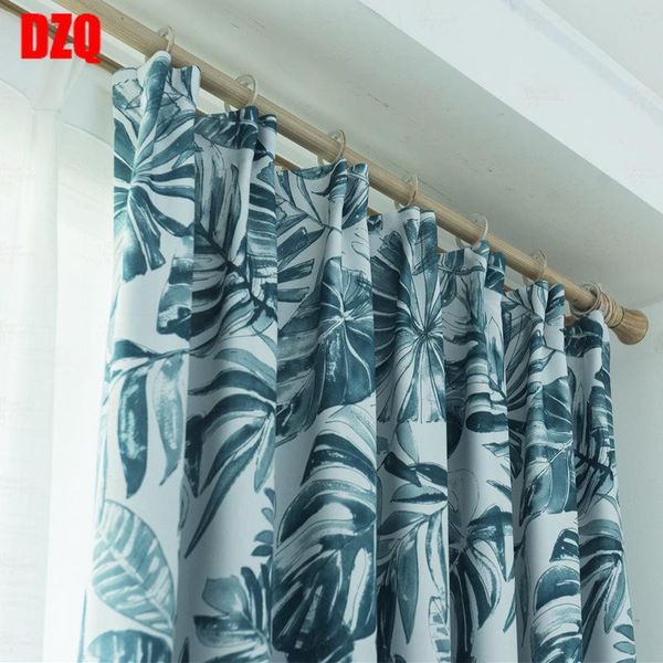 

curtain & drapes modern simple wind curtains for bedroom leaves living room printing roller blind