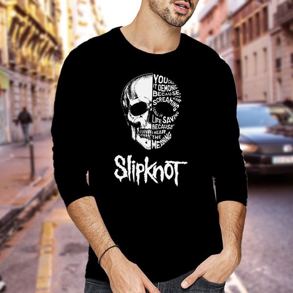 

21 autumn new men's t-shirt fashion trend long sve t-shirt men's pure cotton round neck long sve men's t-shirt, White;black