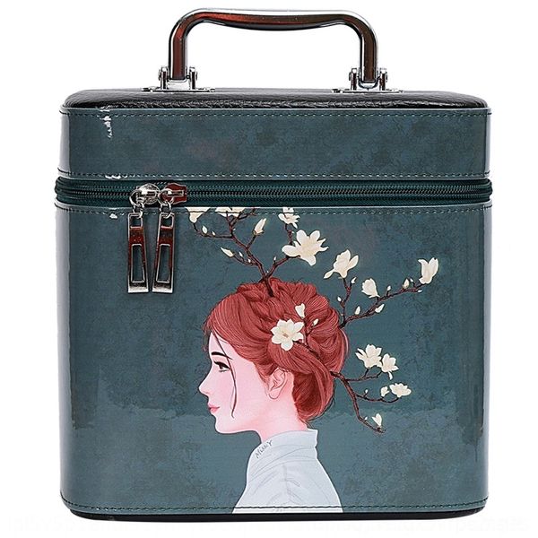 

gvjv lattice portable leather bag laser square bags patent cosmetic bags cosmetic diamond pattern boot storage bag cosmetic handbag large