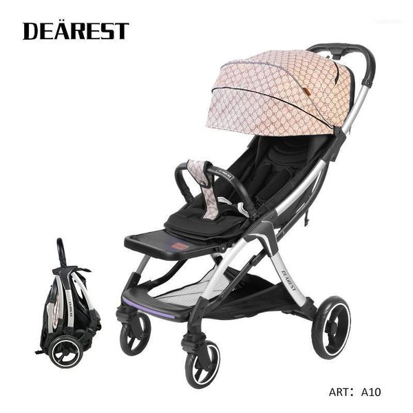 

dearest a10 light weight baby stroller pram 2 in 1 with 4 big wheels born fast one hand fold en1888 small size1