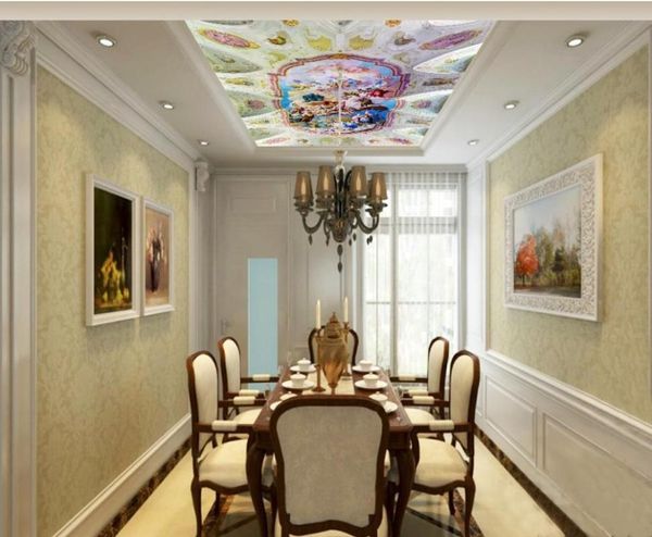 

wallpapers living room bedroom ceiling background wallpaper 3d mural european ceilings angel
