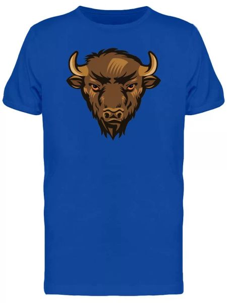 

American Bison Head Tee Men's -Image by Shutterstock, White;black