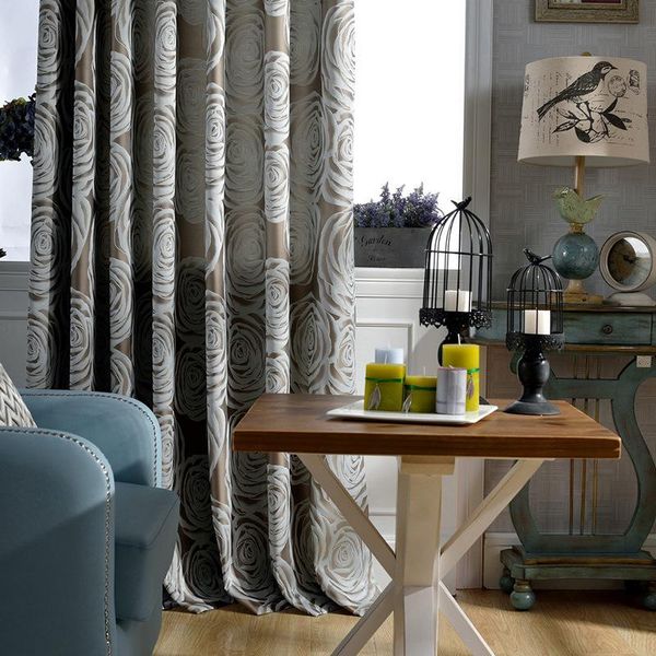 

curtain & drapes nordic rose blue gray modern for living room curtains high precision jacquard bedroom light luxury custom