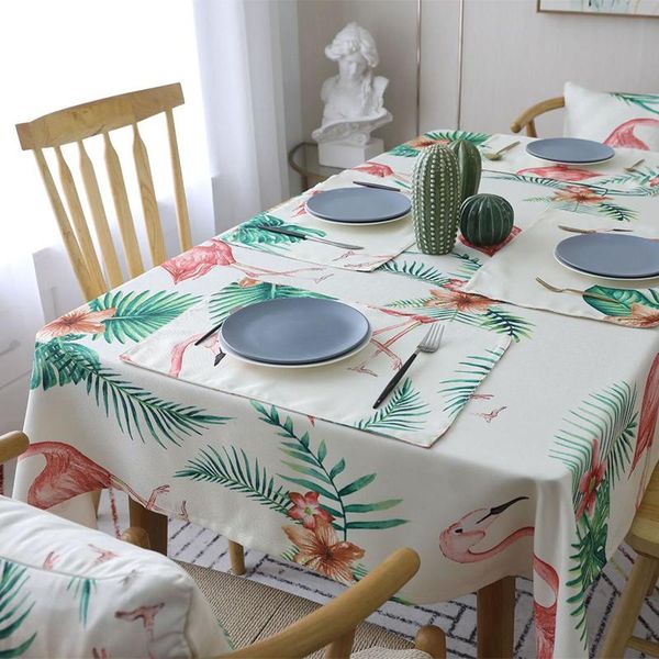 

table cloth flamingo tablecloth rectangle cover christmas decorations for home deskel tea dinning cloths