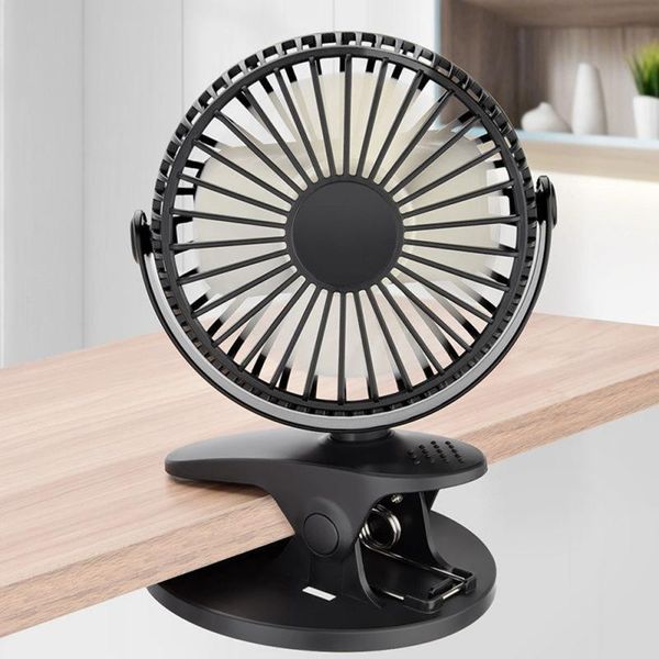 

smart home control 3 speeds portable usb table fan clip-on type rechargeable cooling mini desk 360 degree rotation adjustable