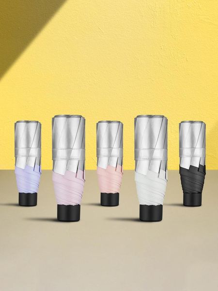 

umbrellas foldable anti-uv travel umbrella five fold luxury windproof mini pocket rain women small parapluie gear jj60ys