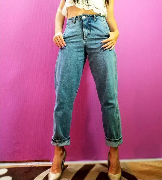 

jeans pants 2021 boyfriend for women legged tall brim female light autumn blue