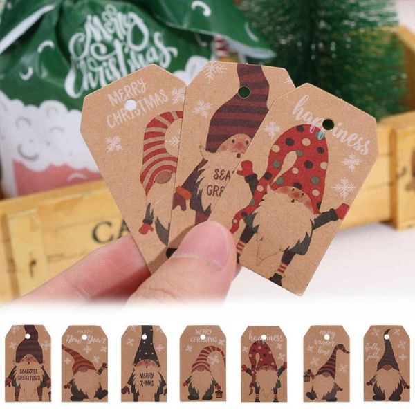 

gift wrap 100pcs party cards xmas decoration wrapping supplies kraft paper christmas labels tag hang tags