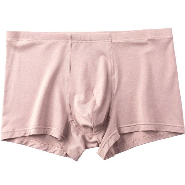 

underpants men's panties underwear men modal boxer shorts solid color mid waist briefs u convex lingerie, Black;white