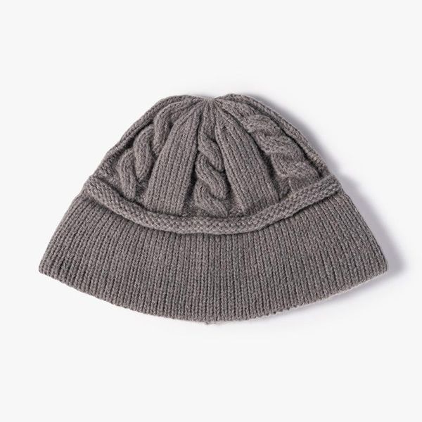

beanie/skull caps 2021 autumn and winter acrylic solid color thicken knitted hat warm skullies cap beanie for women 94, Blue;gray
