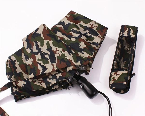 

umbrellas outdoor ultralarge camouflage folding automatic umbrella anti uv wind resistant waterproof three-folding parasol
