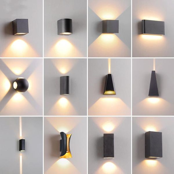

wall lamp modern outdoor waterproof aisle led light simpl dimmer bedside for bedroom
