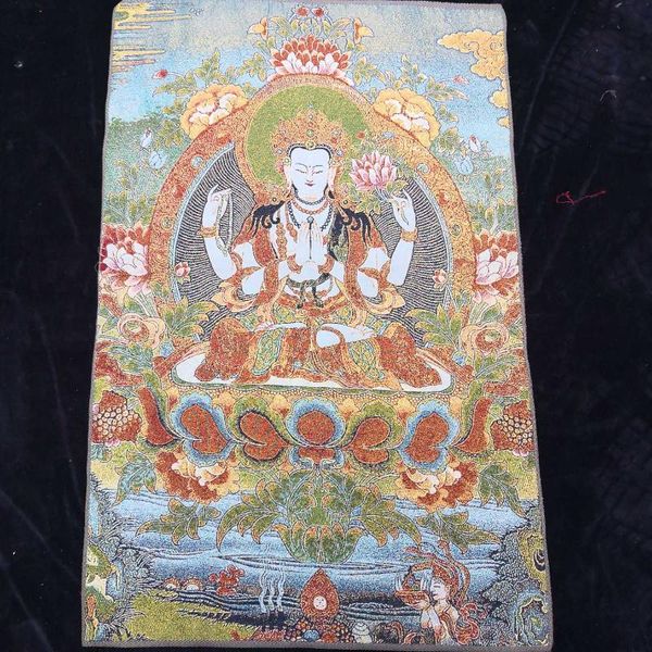 

other arts and crafts religious buddha statue baifu exorcism tara thangka embroidery