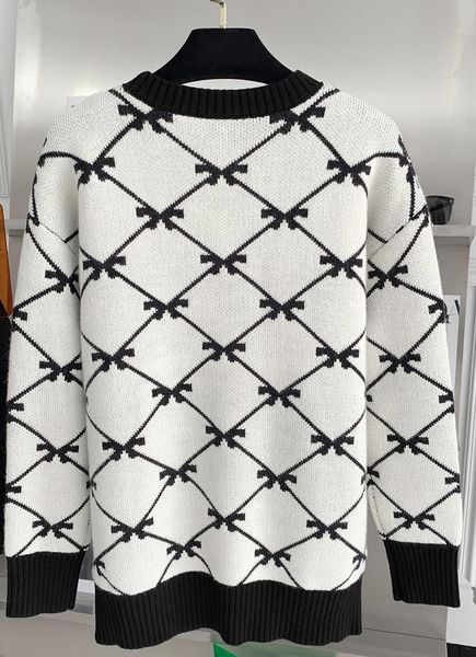 

autumn new authentic women's fashion casual all-match mid-length knitted sweater xqnm724 5047, White