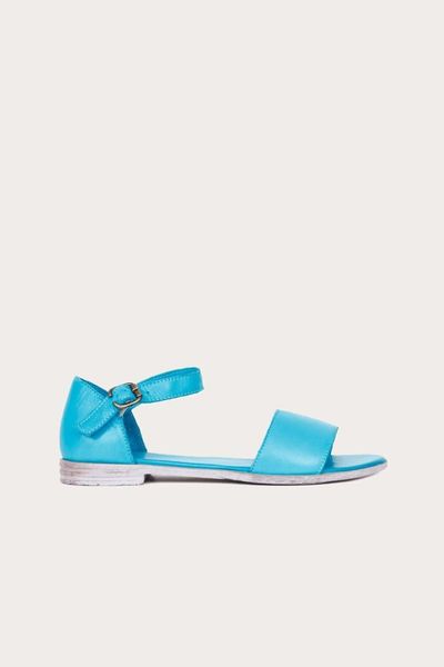 

sandals bueno turquoise leather women flat, Black