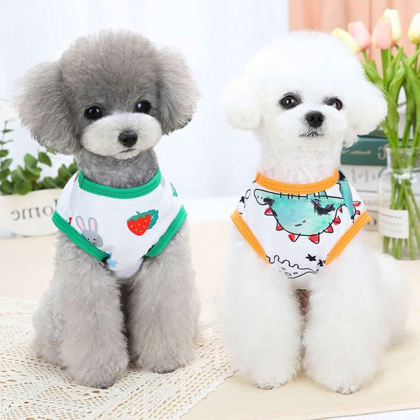 

dog clothes summer thin vest cute cartoon small dog teddy bear bomei pet puppy cat