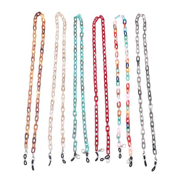 

sunglasses frames 1pc acrylic chain for face mask necklace glasses straps eyewear cord holder hanging lanyard, Silver