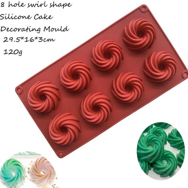 

baking moulds diy swirl silicone mold cookie pudding ice cream modeling tool kitchen utensils cocina accessories cookice for cake