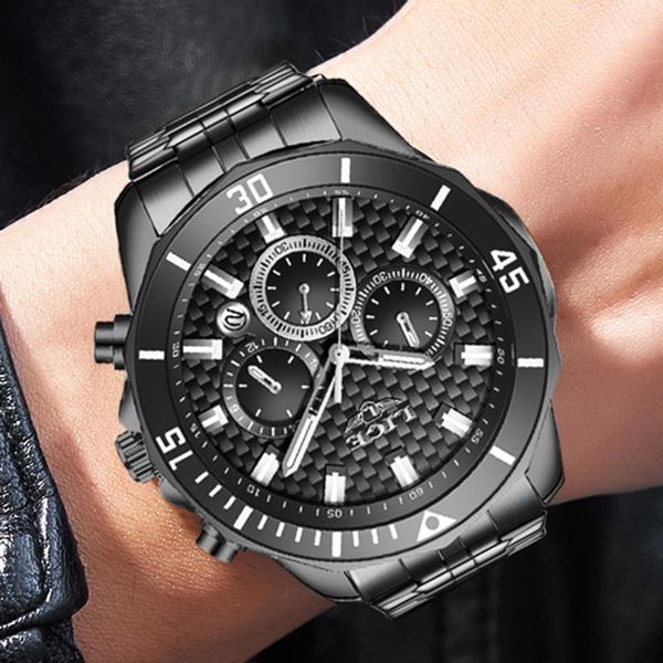 

wristwatches lige waches 2021 mens watch fashion sports for men army military waterproof clocks man wrist watches, Slivery;brown