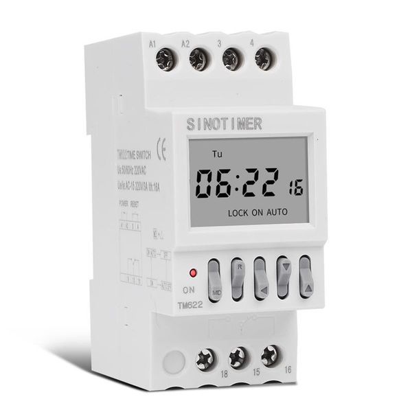 

timers tm622 1 second interval big lcd display programmable timer switch digital time relay electronic lighting