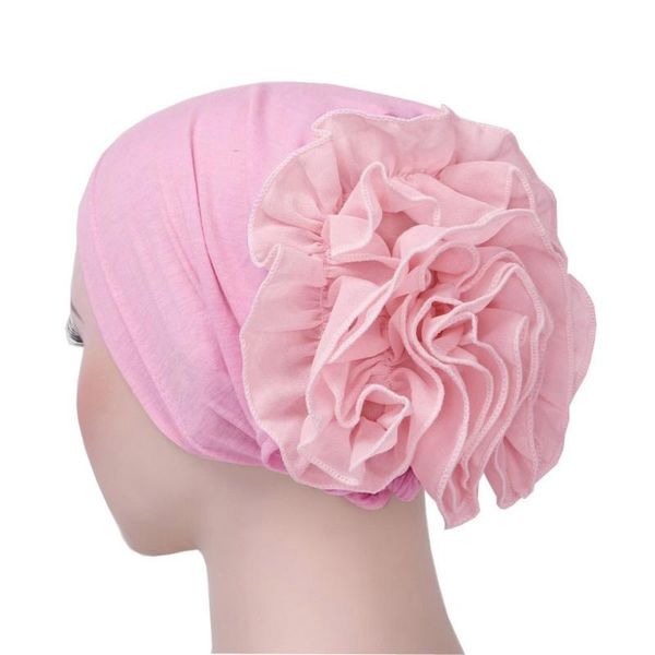 

beanies women flower muslim ruffle cancer chemo hat beanie scarf head wrap cap elasticturban fashion #w5