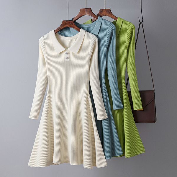 

casual dresses hlbcbg-basic women's dress of thick mesh, mini fine elegant and chic for autumn winter mg0w, Black;gray