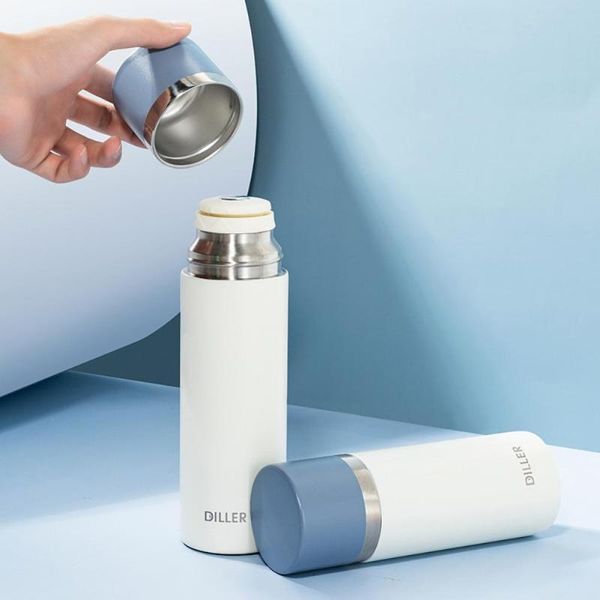 

water bottle compact 260/350ml practical leak-proof tumbler flask mug lightweight detachable for office