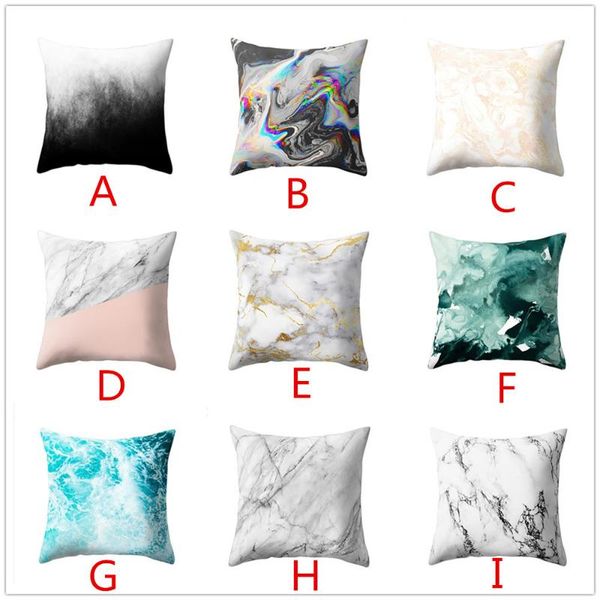 

cushion/decorative pillow 1 pcs geometric marble texture throw case cushion cover sofa home decor decorative pillows for seat car chair #t2p