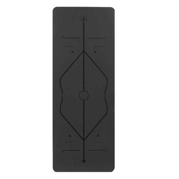 

yoga mats natural rubber mat 183cm * 68cm *5mm anti-slip paving eco-friendly carving positioning system lines