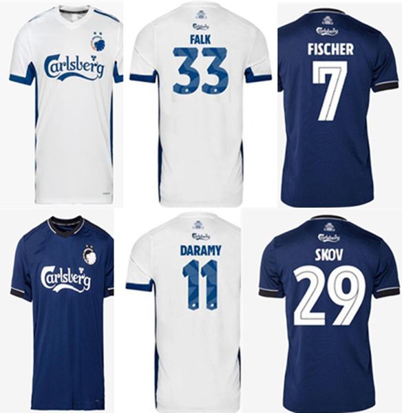 

high-quality2021superligaen fc denmark copenhagen soccer jerseys skov fischer zeca 20 21football shirt, Black;yellow