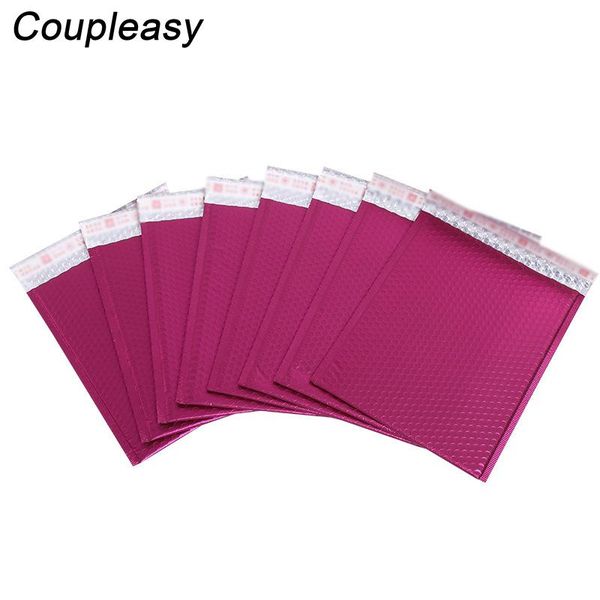 

30pcs rose red bubble mailers padded envelopes 2 sizes mailer shockproof thicken postage bags self seal packaging packing