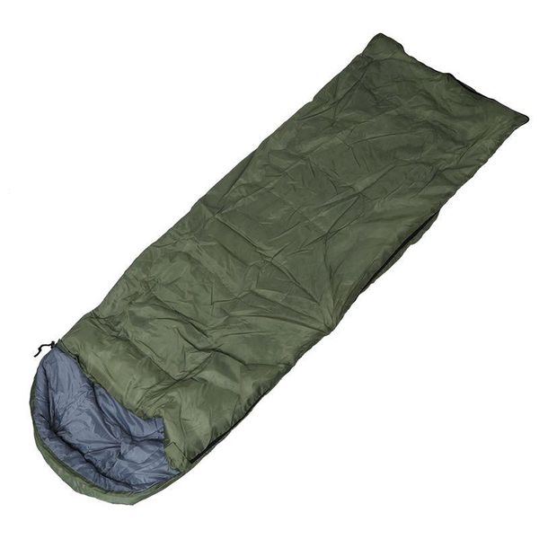 

3 season sleeping bag camping summer festival with zip uk post 1.8m long bags