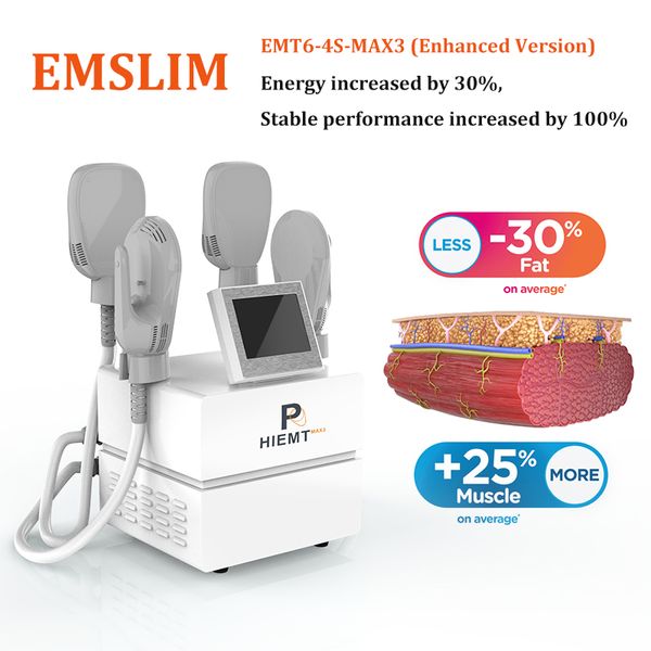 NUOVA macchina di bellezza Emslim EMS stimolatore muscolare per la costruzione di attrezzature per il dimagrimento del corpo che contorna il dispositivo HIEMT per bruciare i grassi