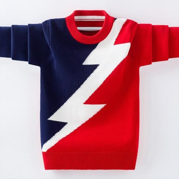 

big kids pure cotton sweaters 3 17t teenage winter velvet o neck knitted pullovers baby boys clothes bottoming shirt, Blue