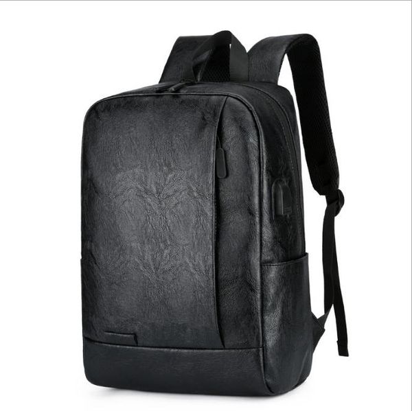 

backpack 2021 fashion men teenager designer pu backpacks male travel