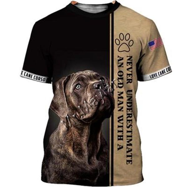 

men's t-shirts cane corso dog 3d print graphic t shirts summer harajuku shirt streetwear ropa casual pattern t-shirt short sleeve 5xl, White;black