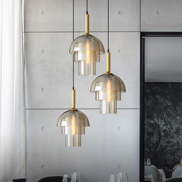 

pendant lamps nordic modern lamp designer creative glass e27 light for dinning bedroom kitchen hanging home deco fixtures