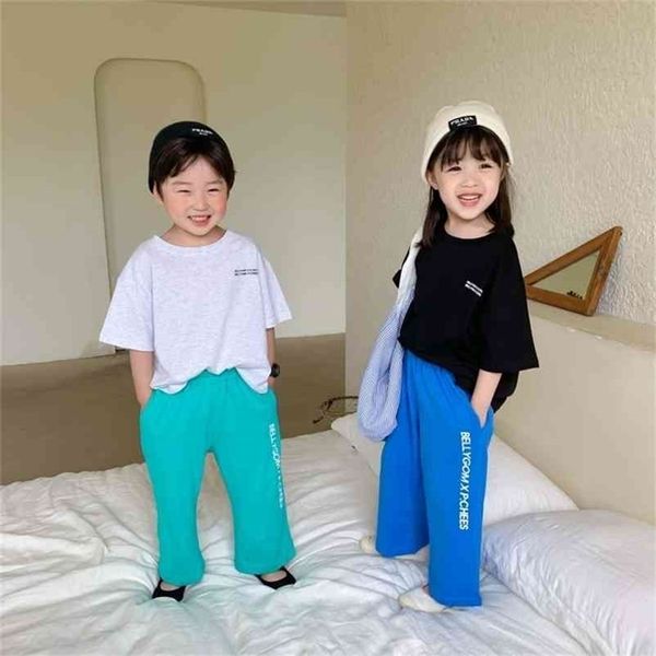

arrival girls fashion cartoon bear suit pants kids clothes 210528, White