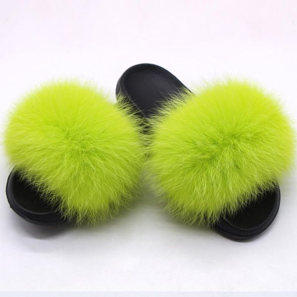 

factory open toe outdoor indoor women kids slides fur slippers sandals, Black