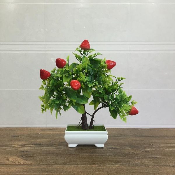

simulation plant potted fruit welcome pine home decoration furniture display artificial flower set crafts 3 party