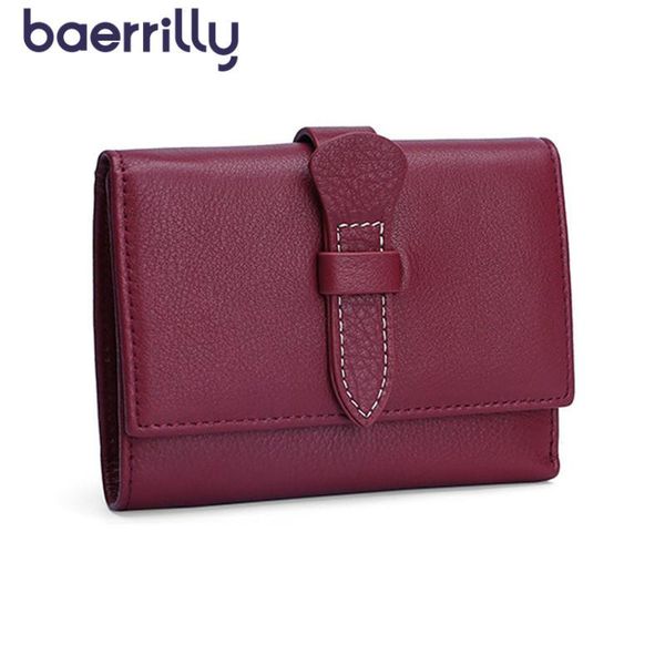 

wallets fashion genuine leather woman wallet carteira feminina money pocket short clutch bag female coin purse card holder small purses, Red;black